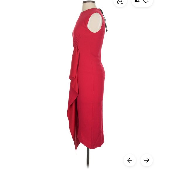 NWT PINKO Red Cocktail Dress – Size EU 38 / 6 - Picture 5 of 9